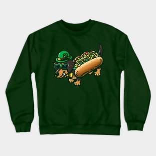 St Patricks Day Chicago Dog Crewneck Sweatshirt